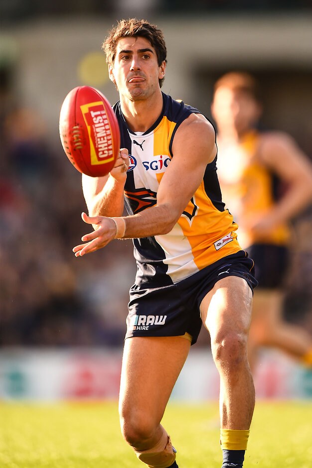 AFL 2015 Rd 21 - West Coast v Western Bulldogs West Coast midfielder Matt Rosa has joined Gold Coast - ${keywords}